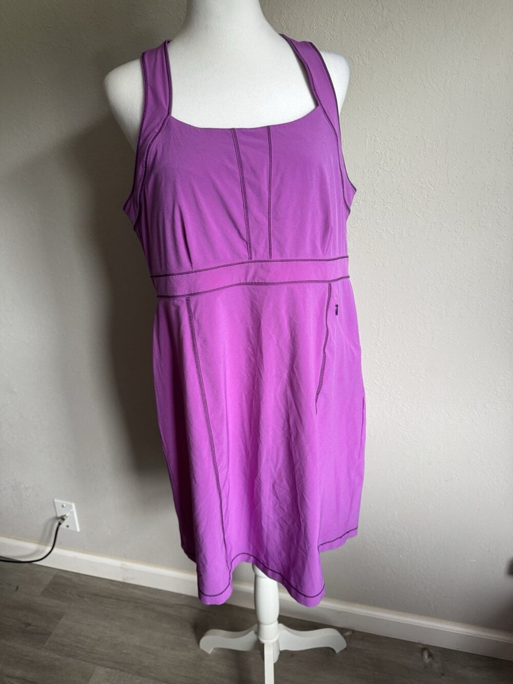 Title 9 Purple Mini Shift Athletic Dress Womens 14 Athleisure Sporty Casual